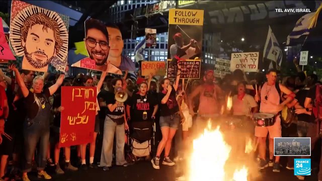 Videos of Israeli hostages in Gaza increase pressure on Benjamin Netanyahu for a ceasefire