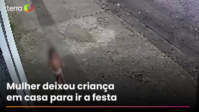 Criança de 3 anos é flagrada andando sozinha na rua após mãe ir a baile funk em SP; mulher foi presa