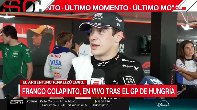 Franco Colapinto: Fue una carrera para el olvido, un desastre
