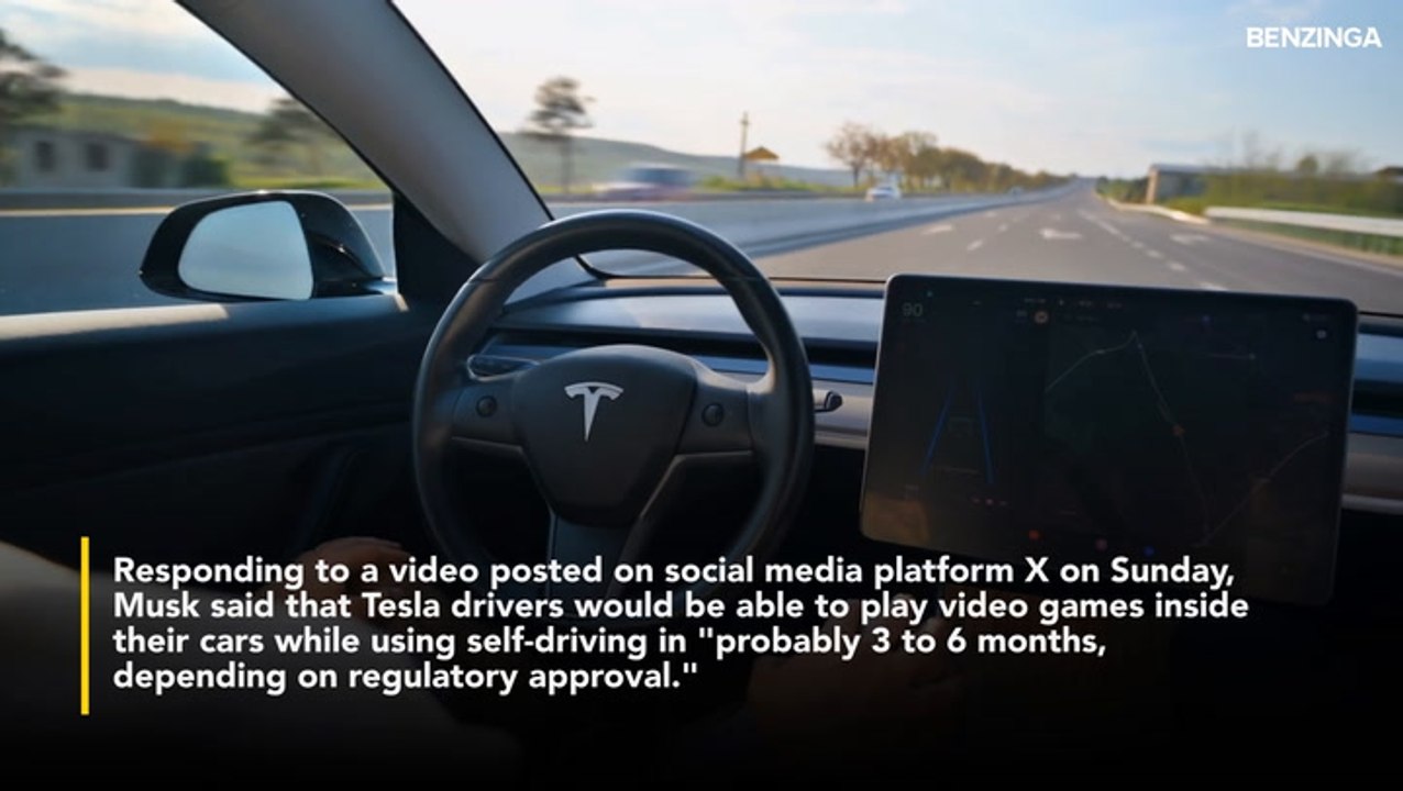 Elon Musk Says Tesla Drivers Could Play Video Games During Self-Driving Mode In 3–6 Months—Talks About Robotaxi Launch In Chicago