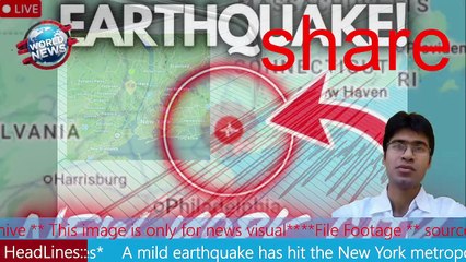 A mild earthquake has hit the New York metropolitan area of the United States MHM NEWS