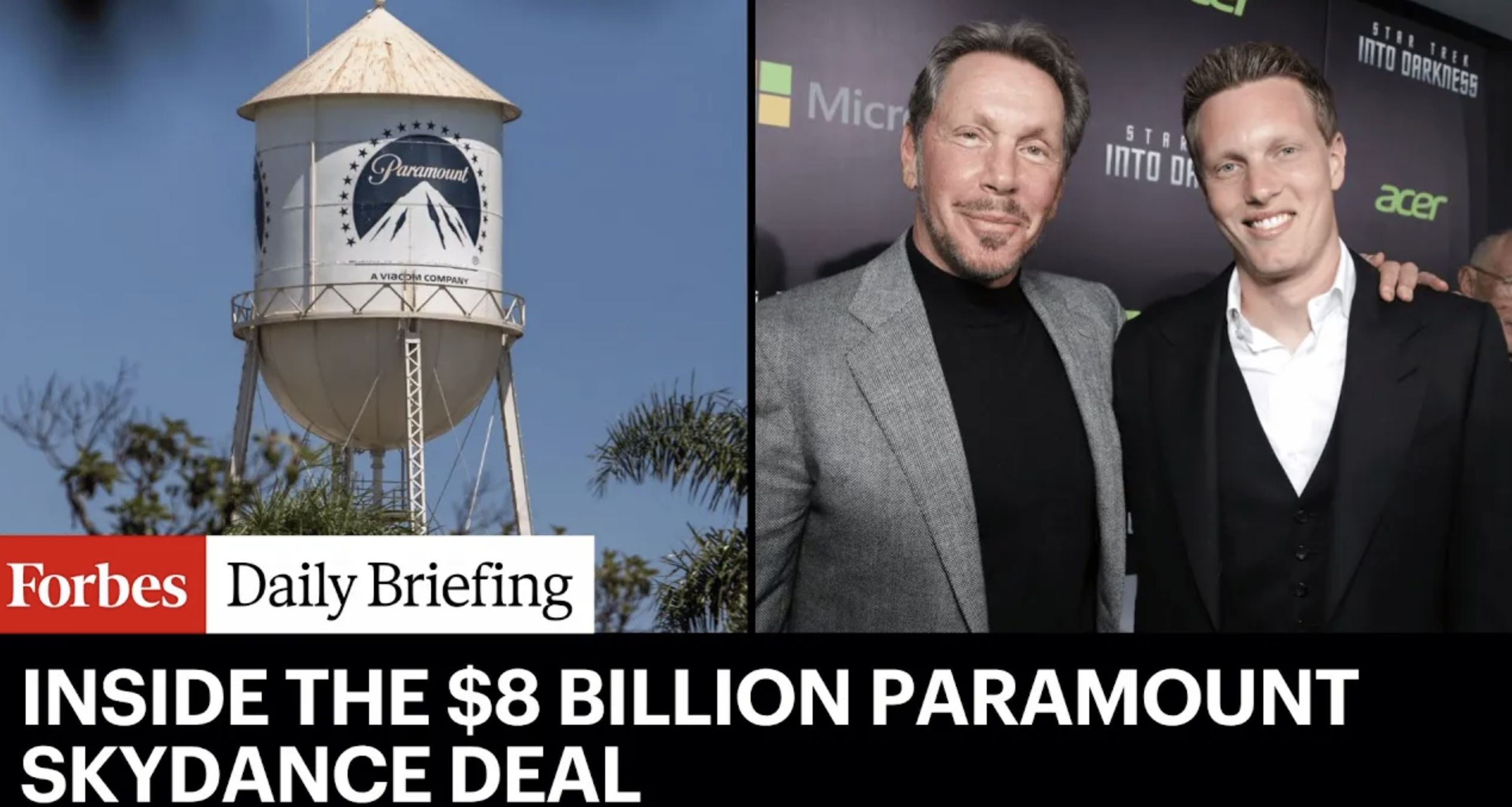 How a Billionaire and His Son Orchestrated the  Billion Paramount Deal
