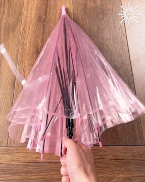 Ceiling painting hack, keep drips away with an umbrella! ☂️