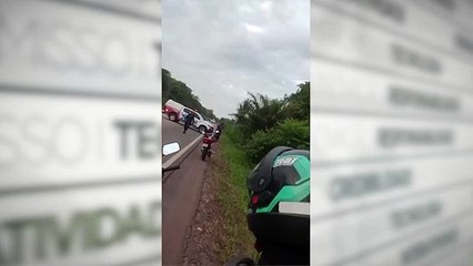 Assalto com troca de tiro, na PA 136, entre TERRA ALTA E CASTANHAL. Com suposto óbito de um suspeito.