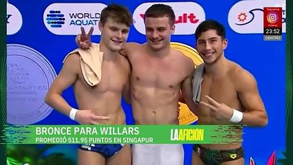 Randal Willars gana bronce y saca a los chinos del podio de 10 metros en Mundial de Clavados