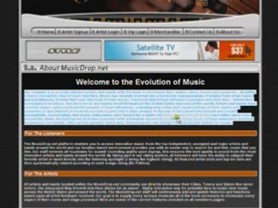 MusicDrop.net Artist SignUp Tutorial