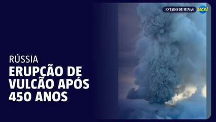 Vulcão entra em erupção após 450 anos na mesma área do forte terremoto na Rússia