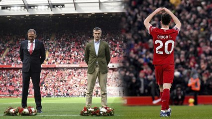 Athletic Club rinde homenaje a Diego Jota con enorme corona de flores y afición responde