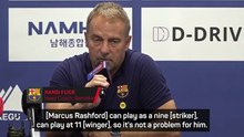 Flick praises Rashford's versatility after scoring first Barcelona goal