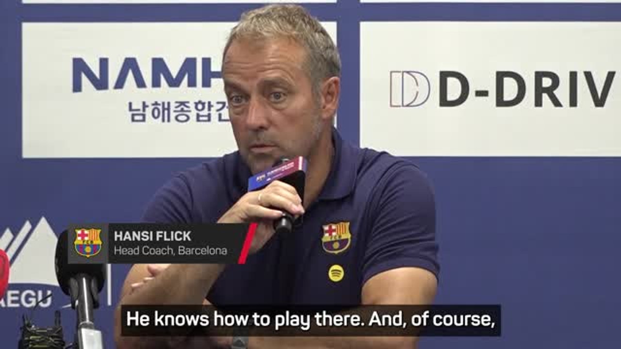 Flick praises Rashford's versatility after scoring first Barcelona goal