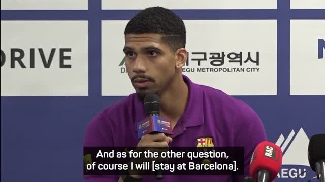 Ronald Araujo ends speculation over Barcelona future
