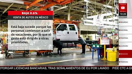 Sector automotriz reporta una baja de 0.6% en ventas durante julio de 2025