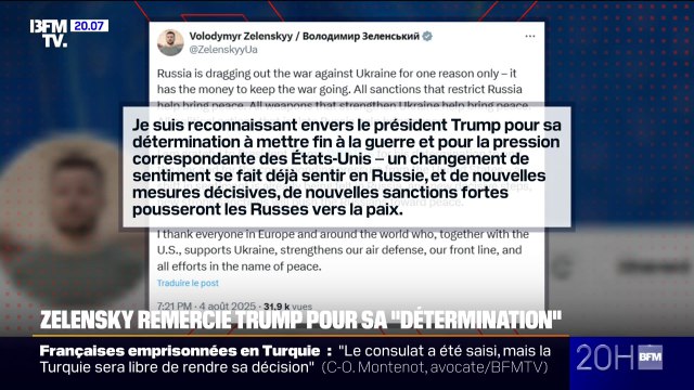 Déploiement de sous-marins nucléaires américains: Volodymyr Zelensky remercie Donald Trump pour sa détermination