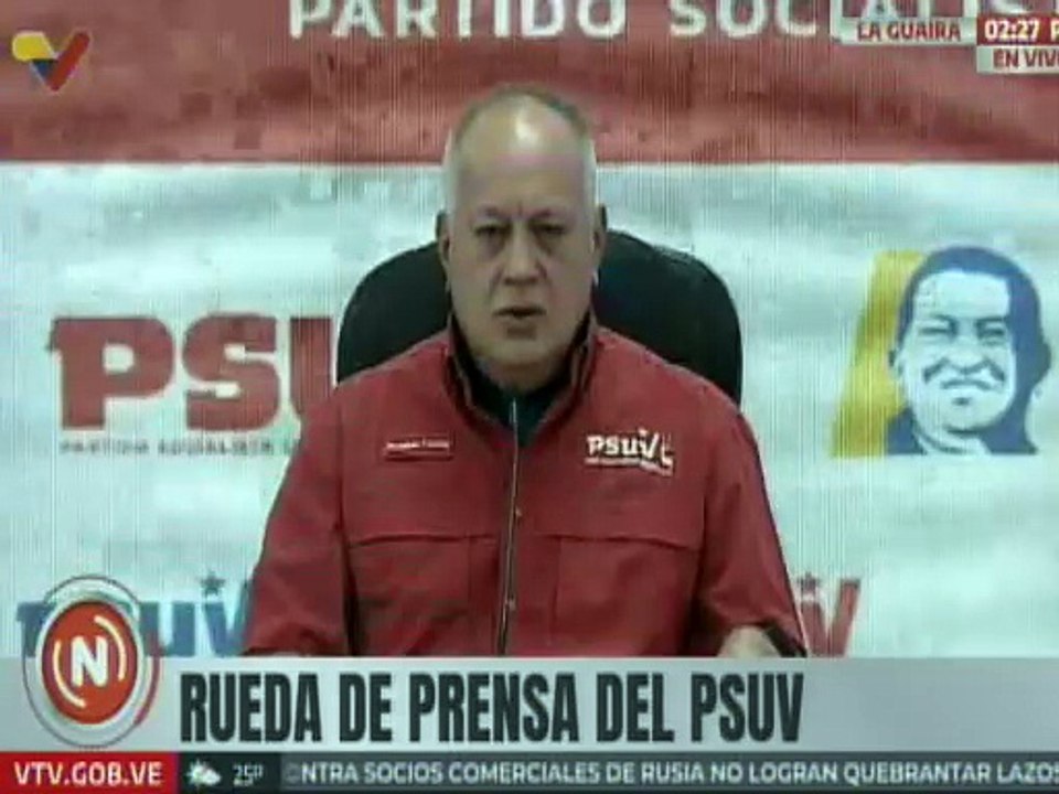 Sec. Gral. del PSUV Cabello: Se cumplen 7 años del magnicidio en grado de frustración contra el pdte. Maduro