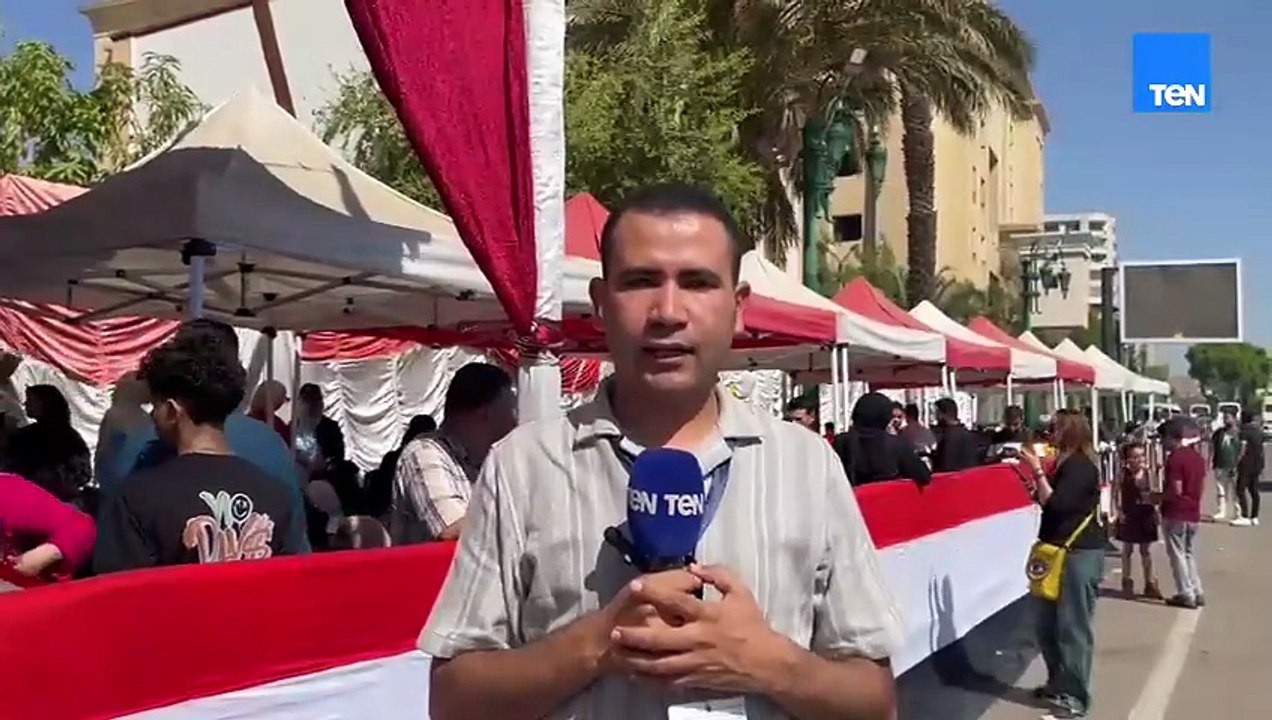 مراسل ten بمحافظة أسيوط يرصد طوابير وزحام الناخبين امام لجان مدينة أسيوط