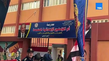 أعلام مصر في كل لجان الانتخابات وإقبال كبير من  الناخبين بدمياط