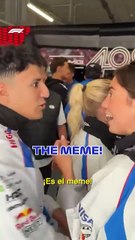 La increíble reacción de los pilotos de la Fórmula 1 al ver al “hombre meme” en el GP de Hungría: “Leyenda viviente”