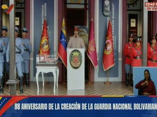 Presidente Maduro: Hoy celebramos los 88 años de una GNB fortalecida y moralizada