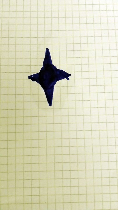 Stella blu disegno
