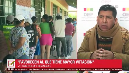 Vocal Tahuichi dice que votos nulos y blancos favorecen a los que tienen más votación
