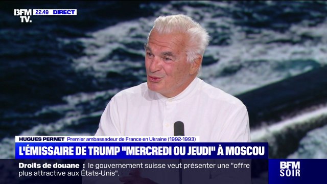 Guerre en Ukraine: Le seul point de différence [entre Donald Trump et Vladimir Poutine], c'est le désarmement du pays, estime Hugues Pernet (premier ambassadeur de France à Kiev)