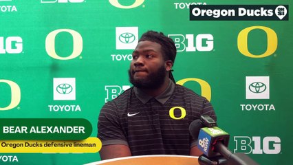 Oregon Ducks defensive lineman Bear Alexander discusses how he is "still elite"