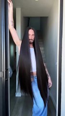 silky long hair