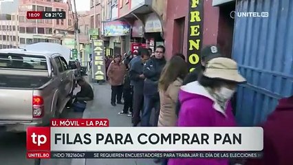 ”En las tiendas no hay pan”: Extensas filas por el alimento se registran en La Paz