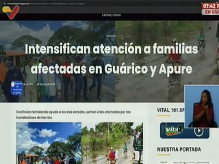 Presidente Maduro destaca la respuesta del gobierno ante el crecimiento inusual de los ríos