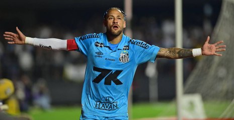 Neymar Jr anota con el Santos ante Juventude