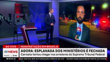 AGORA: Apoiadores de Bolsonaro protestam em Brasília; Esplanada dos ministérios é fechada
