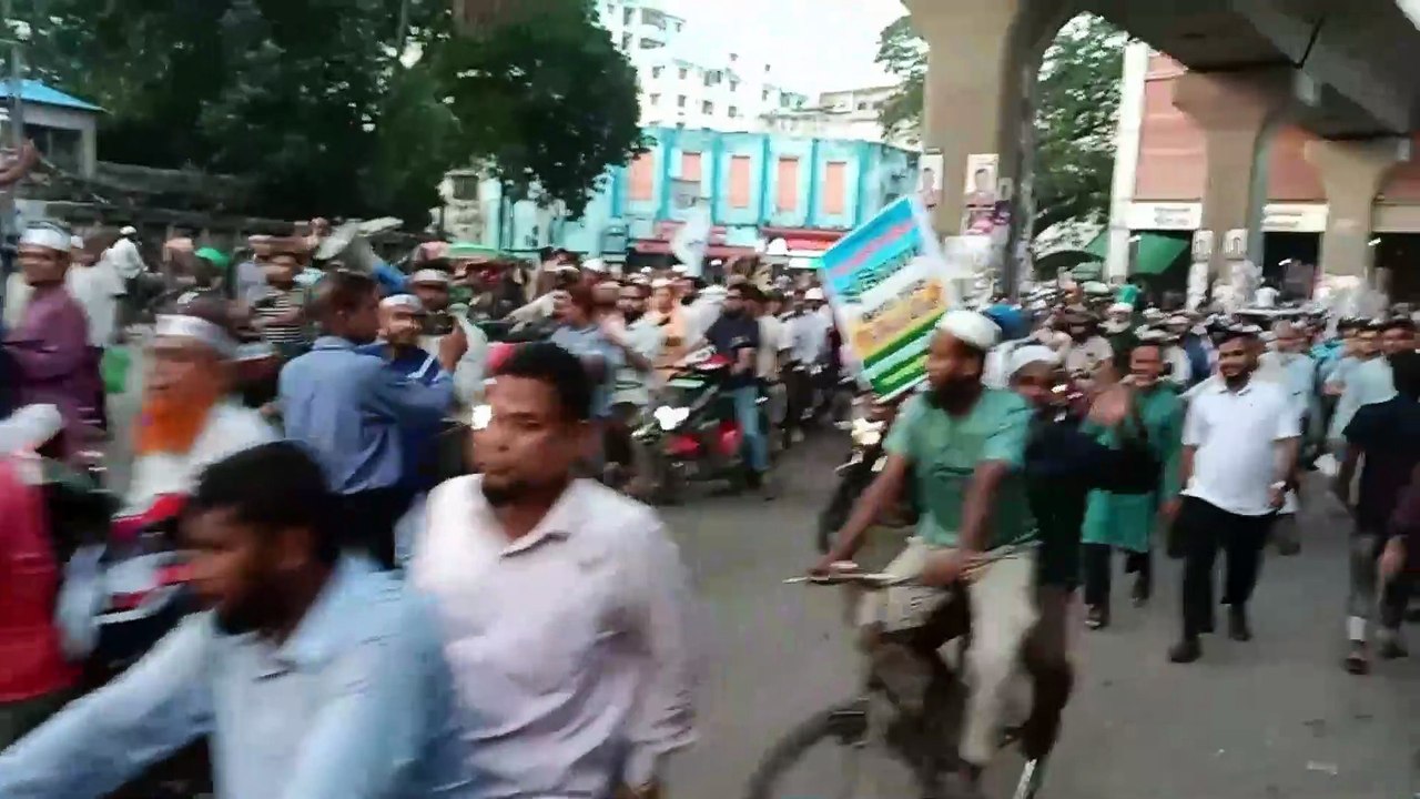 বাংলাদেশের রাজপথে জামাতে ইসলামের বিশাল মি/ছিল