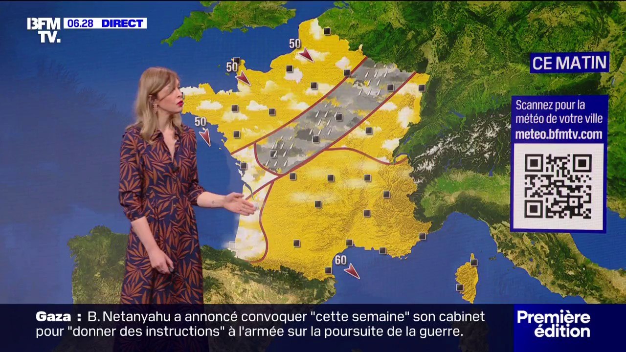 Météo: de la pluie du Poitou à la Moselle le matin, un temps plus dégagé l'après-midi, pour ce mardi 5 août