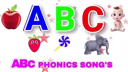 Phonics Song - A for Apple B for Ball | ABC Alphabet Song with Sounds for Kids