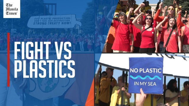 NGOs protest against plastic pollution ahead of UN treaty talks