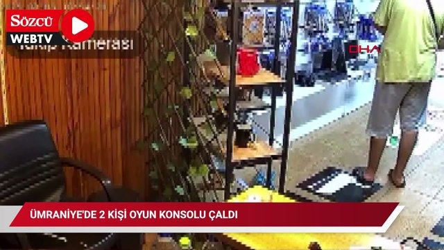 Ümraniye'de 2 kişi oyun konsolu çaldı; dükkan sahibi peşlerinden koşarken bu kez cep telefonu çalındı