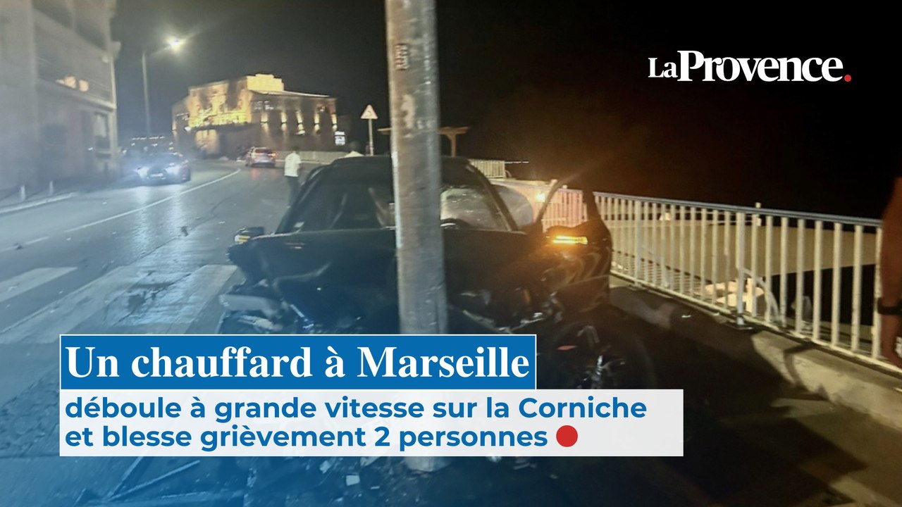 Un chauffard a déboulé à grande vitesse, et grièvement blessé  2 personnes à Marseille