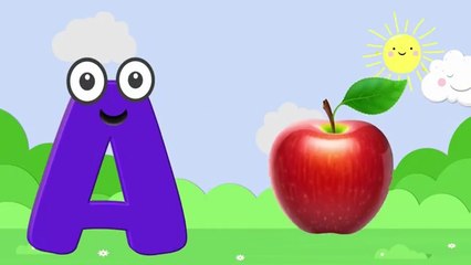 Phonics Song with TWO Words - A For Apple - ABC Alphabet Songs with Sounds for Children