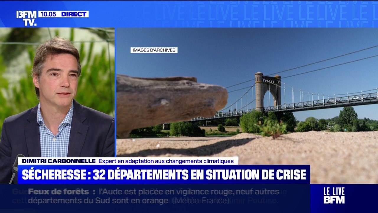 Pour Dimitri Carbonnelle, expert en adaptation aux changements climatiques, les restrictions d’eau sont “nécessaires” pour lutter contre la sécheresse