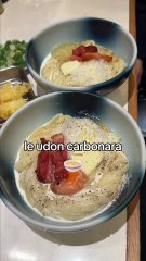 je teste enfin le UDON CARBONARA viral !!!