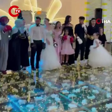 Antalya'da düğün pisti boks ringine dönüştü
