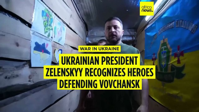 Ukrainian President Zelenskyy recognizes heroes defending Vovchansk