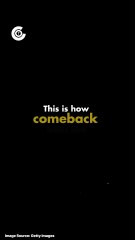 A comeback that will be remembered for generations 🔥