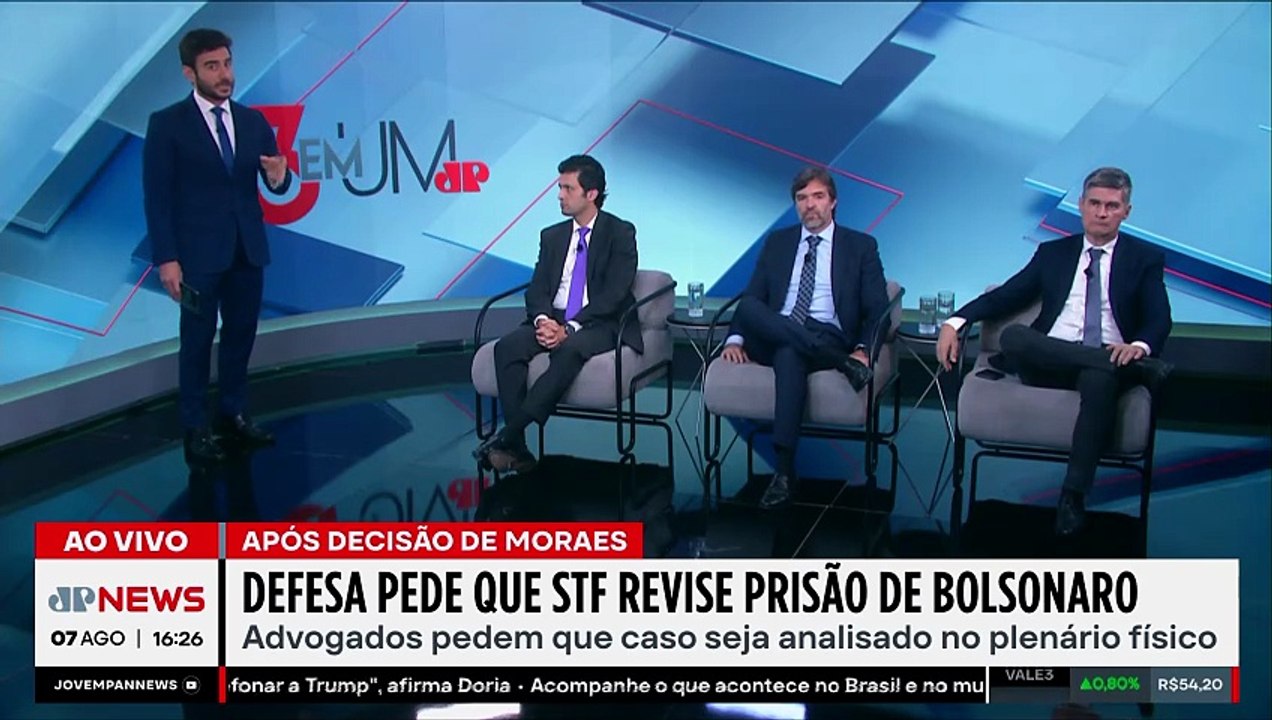 Defesa pede que STF revise prisão domiciliar de Bolsonaro após decisão de Moraes