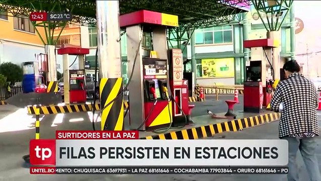 “El pueblo está sufriendo”: filas por combustible en el eje troncal del país marcan el feriado del 7 de agosto