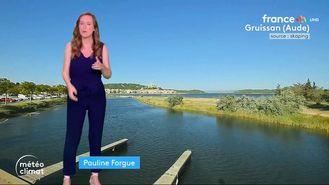 Pauline Forgue – Alerte canicule, incendies, chaleur extrême dans le sud – Journal Météo Climat – France 2 (5 août 2025)