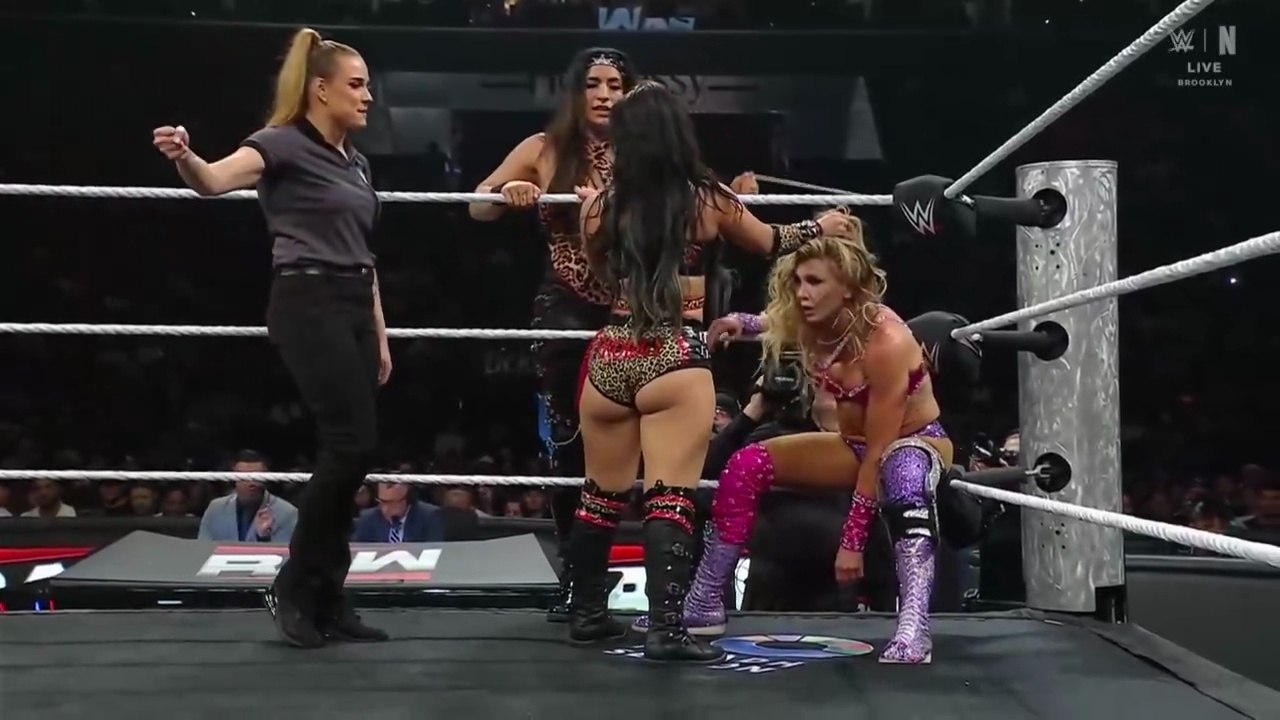 WWE Raw _Aug 04, 2025 - Alexa Bliss & Charlotte Flair Vs Raquel Rodriguez & Roxanne Perez _WWE Women's Tag Team Championship Match