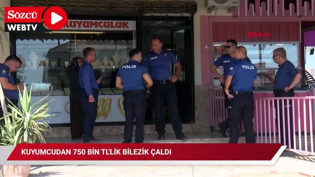 Kuyumcudan 750 bin TL'lik bilezik çaldı