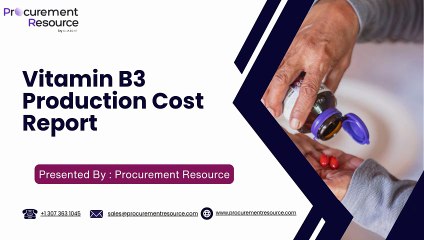 Vitamin B3 (Niacin) Production Cost Analysis Report