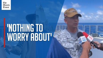 PH unfazed over presence of Chinese ships in West PH Sea